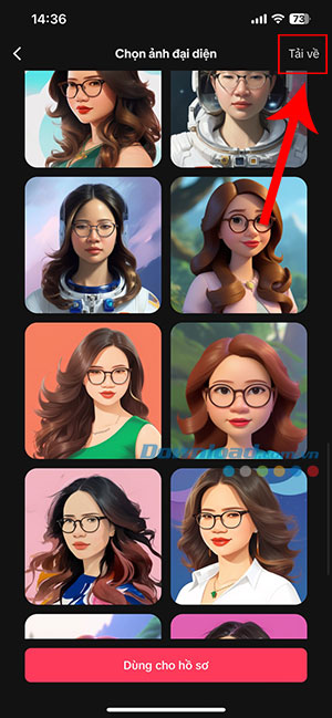 tao anh dai dien AI bang TikTok 10*441169