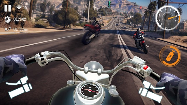 Trải nghiệm sự phấn khích khi đua xe mô tô tốc độ cao trong game Traffic Bike Driving Simulator