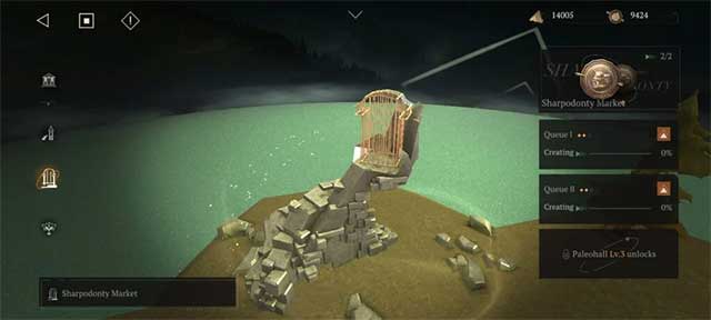 Nhấn vào Dust Bell Tower và Sharpodonty Market để nhận phần thưởng