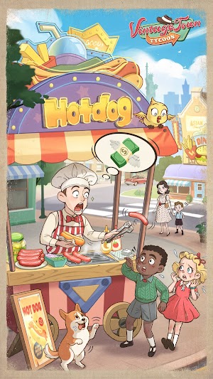 Vintage Town Tycoon cho bạn khởi nghiệp với quầy bán xúc xích