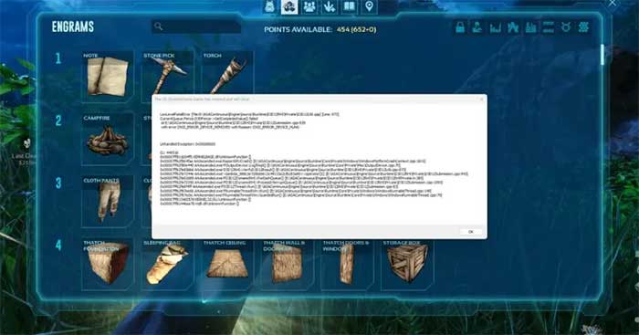 Người chơi thường gặp phải tình trạng treo máy khi chơi Ark Survival Ascend