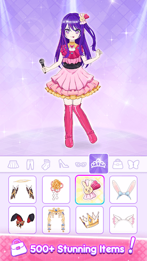 Anime Dress Up có hàng nghìn item thời trang cho bạn lựa chọn và áp dụng cho nhân vật