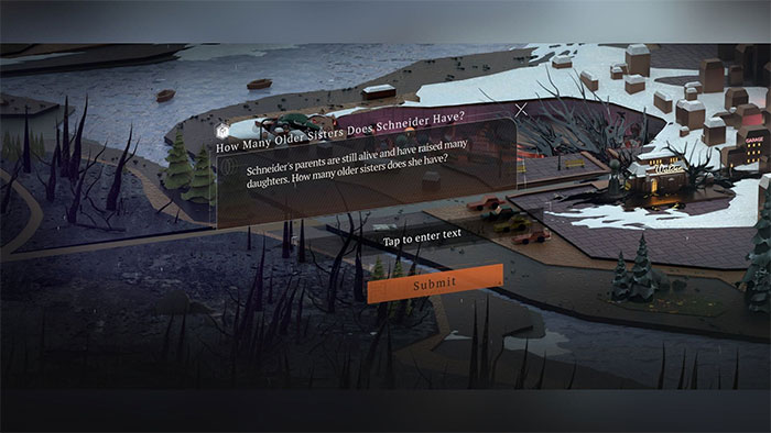 Câu hỏi Chapter One, Stage 15 về chị em gái của Schneider