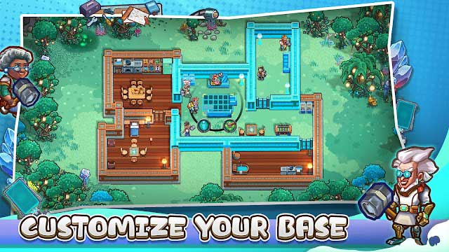 Xây dựng và tùy chỉnh căn cứ của bạn trên hành tinh lạ trong game Stellar Sanctuary