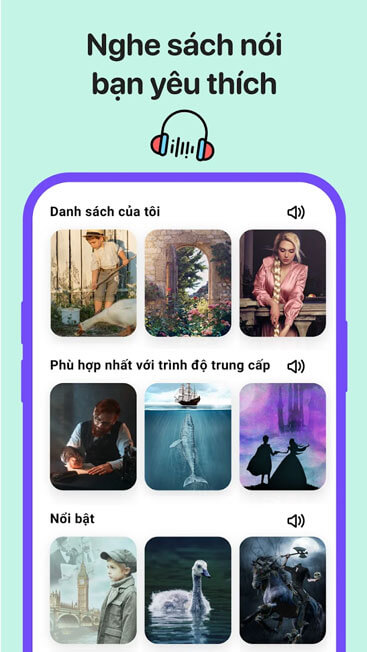 Nghe sách nói yêu thích