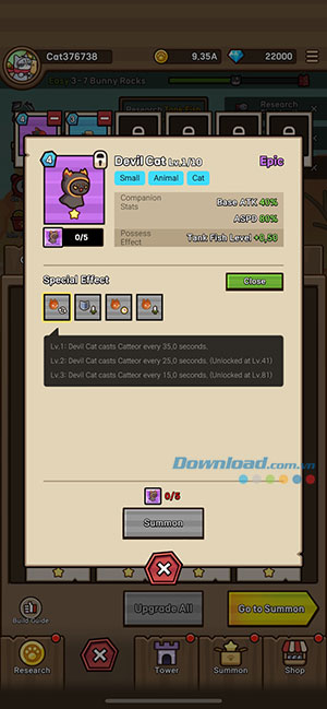 cat hero idle rpg companion list 6*443457