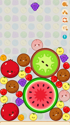 Watermelon Merge yêu cầu bạn hợp nhất các loại trái cây để tạo ra quả dưa hấu