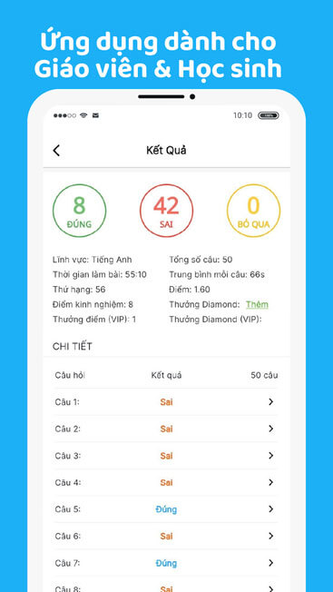 Ứng dụng cho học sinh, giáo viên