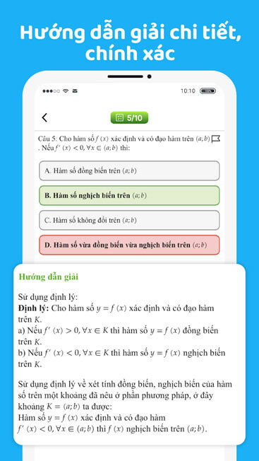 Hướng dẫn giải chi tiết, chính xác