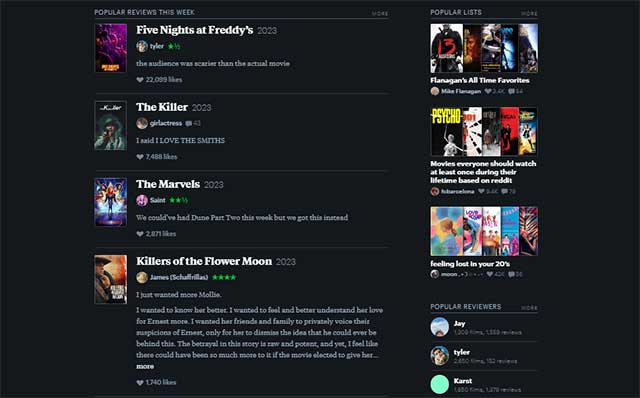 Letterboxd là mạng xã hội toàn cầu về thảo luận và khám phá phim ảnh