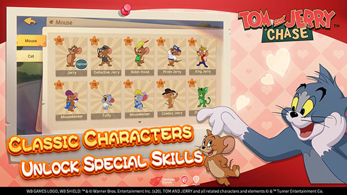 Một số nhân vật chuột trong Tom and Jerry: Chase