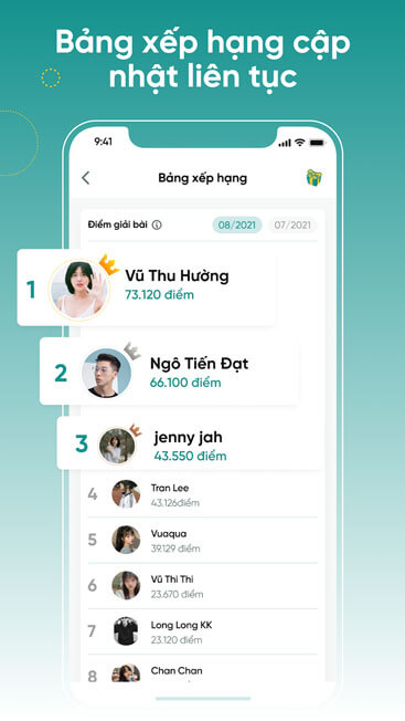 Bảng xếp hạng học tập