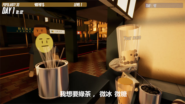 Quản lý cửa hàng trà sữa trân châu trẻ trung, hút khách trong game giả lập Tea Shop Simulator