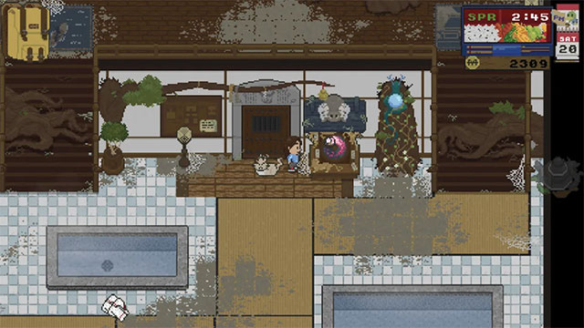 Sắp xếp mọi thứ đúng chỗ trong phòng tắm của Spirit Tea để tiết kiệm thời gian vận chuyển, đi lại