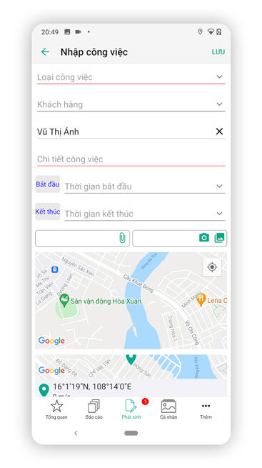 Phân công công việc