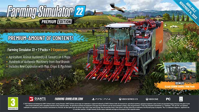 Khám phá các gói nội dung Premium Expansion & Edition trong Farming Simulator 2022 mới