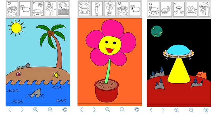 My Coloring Book Free cho iOS 6.2 - Ứng dụng tô màu tranh cho bé trên iPhone/iPad