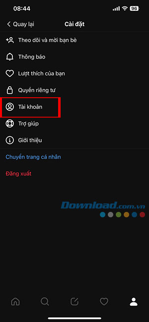 xoa tai khoan Threads 2*444550