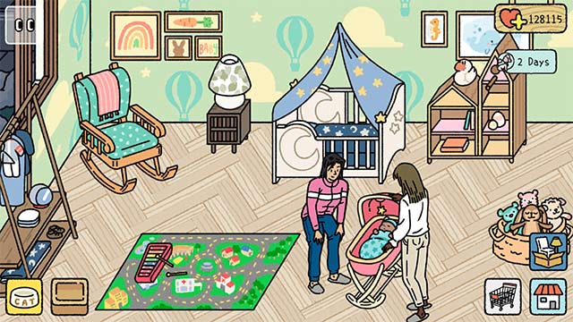 Mở khóa các khu vực mới trong Adorable Home mới nhất như nhà trẻ, phòng tranh...