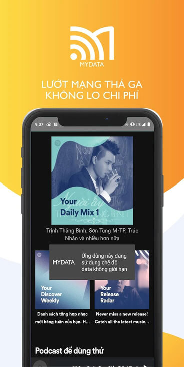 Cung cấp các gói data với chi phí phù hợp
