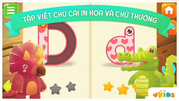 Tập viết chữ cái in hoa và chữ thường