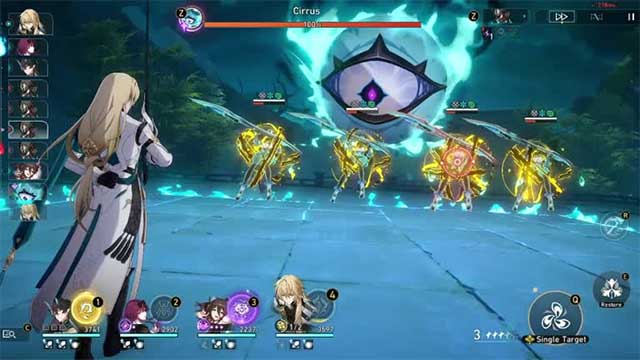 Khi bạn đánh bại từng mob, Cirrus sẽ mất dần HP