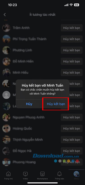 loc ban be khong tuong tac Facebook 5*446236