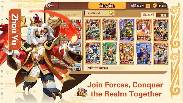 Tham gia các lực lượng và chinh phục lãnh thổ cùng nhau trong game Brave Heroes