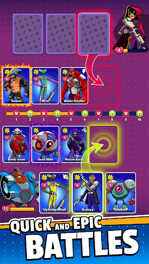 Cyber Deck cho bạn tham gia vào các trận chiến căng thẳng nhịp độ nhanh