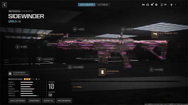 Bạn nên chọn Sidewinder để có thể đạt được Fury Kill