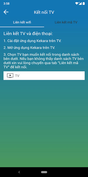 Hỗ trợ kết nối với tivi thông minh