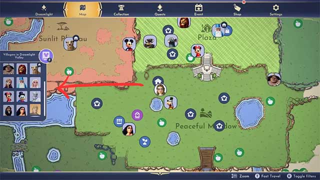 Chọn bất kỳ dân làng nào bạn muốn loại bỏ trong danh sách