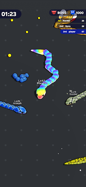 Snake Clash cho bạn đụng độ với các con rắn khác