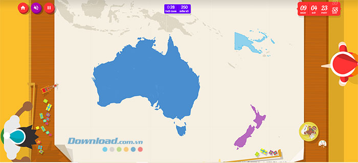 Câu đố trên bản đồ
