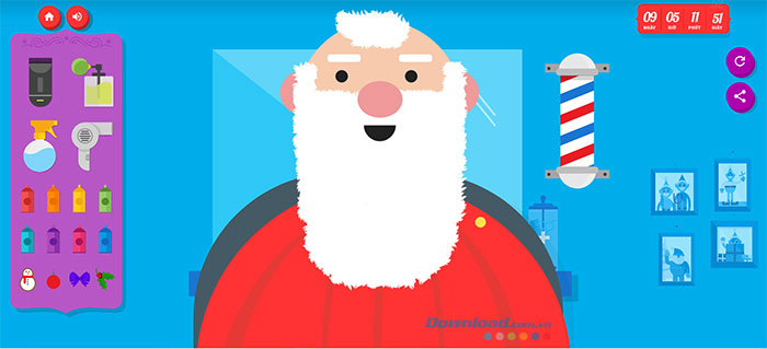 Ảnh tự chụp chân dung của ông già Noel