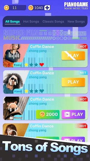 Nhiều bản nhạc hấp dẫn