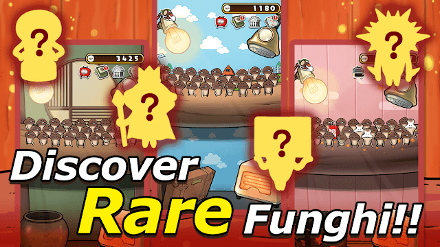 Tìm và thu thập những cây nấm hiếm trong game Idle Mushroom Garden