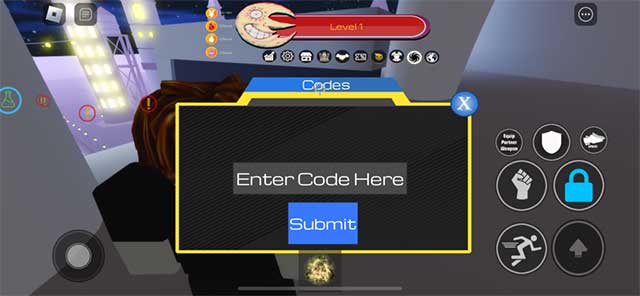 Nhập code vào khung rồi nhấn Submit, sau đó tận hưởng phần thưởng của bạn