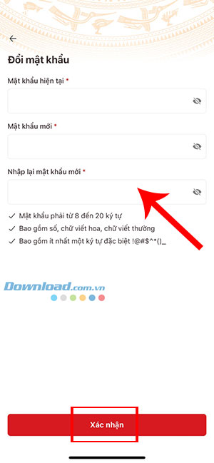 cach doi mat khau VNeID 3*450504