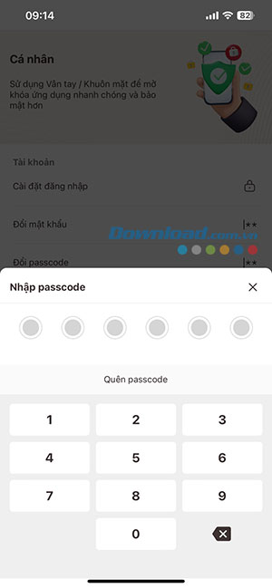 cach doi mat khau VNeID 4*450502
