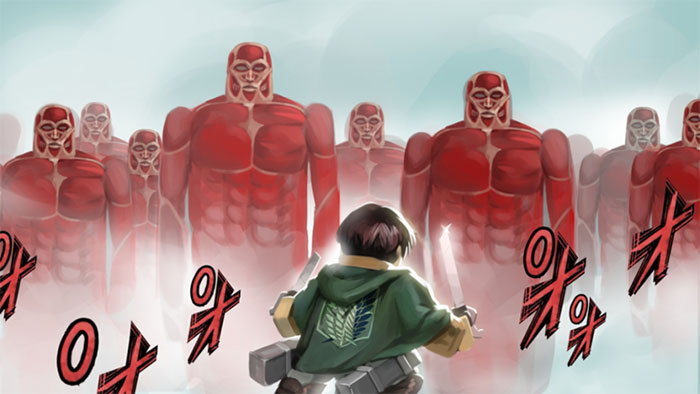 Trải nghiệm chiến đấu chống lại các titan khổng lồ trong game Roblox - Anime Dungeon Fighters