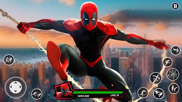 Bạn trở thành siêu anh hùng người nhện trong game Spider Fighter Crime Hero Game