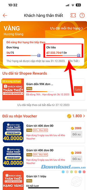 cach xem tong tien da chi cho Shopee 2*451164