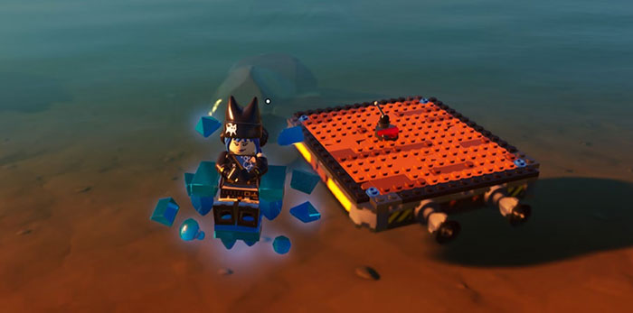 Chế tạo một chiếc thuyền cơ bản để di chuyển trên mặt nước dễ dàng trong LEGO Fortnite