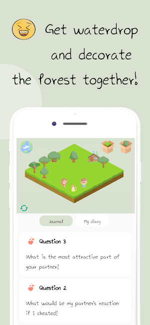 Tưới nước và trang trí khu rừng cùng nhau trong game Tree of Memories