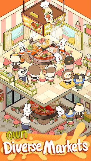 Các gian hàng đa dạng