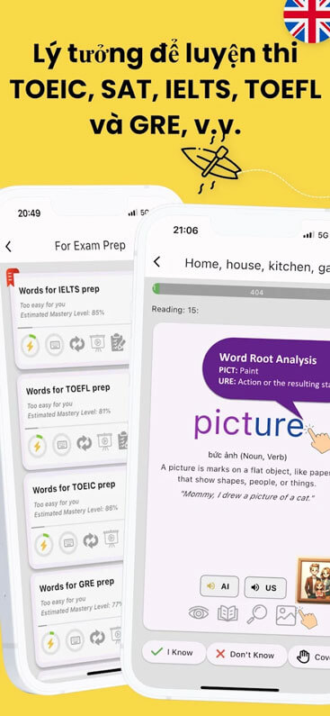 Luyện thi nói Toeic, SAT, iElts,