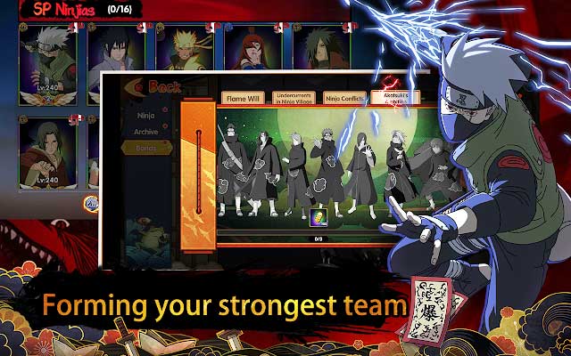 Hình thành đội ninja chiến đấu mạnh mẽ của bạn