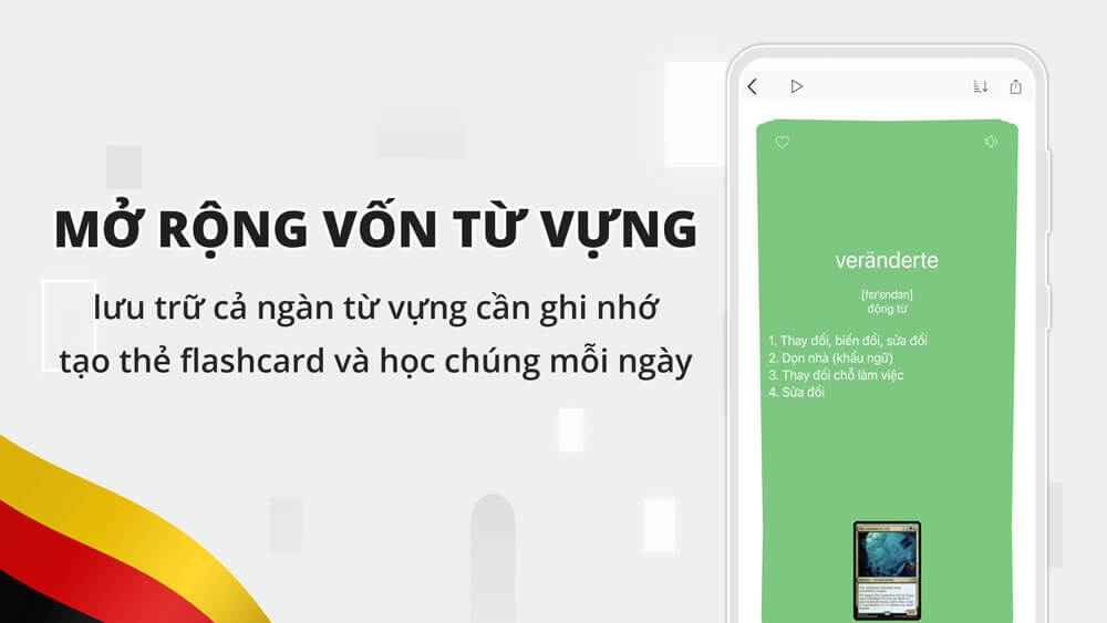 Lưu trữ cả ngày từ vựng cần ghi nhớ, tạo thẻ Flashcard