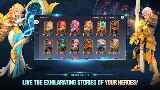 Thu thập các anh hùng và sống trong những câu chuyện thú vị của họ trong game Arcane Saga 